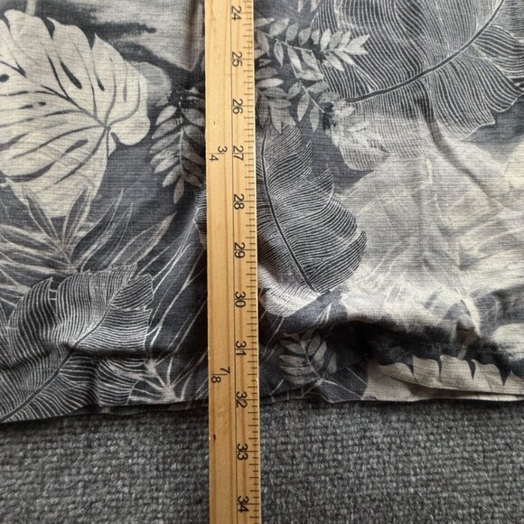 Tommy Bahama 3XL Silk Polyester Short Sleeve Floral Gray Vacation Mens Beach - Picture 5 of 16
